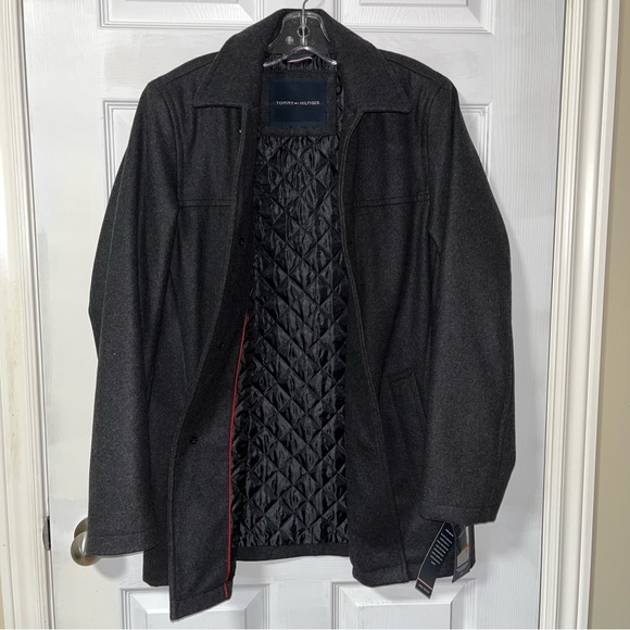 Tommy Hilfiger Wool Melton Walking Coat - Picture 2 of 6